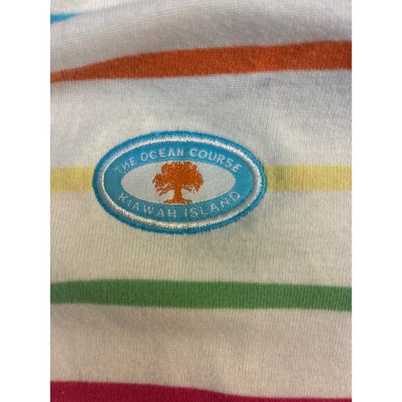 Kate Lord Shirt Multi-Color Stripe Golf Tee Shirt Size L Pre-owned - Picture 4 of 6